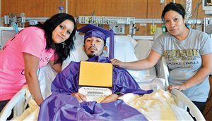 Feliciano getting his diploma Feliciano getting his diploma