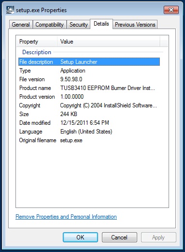 tusb3410 boot device driver