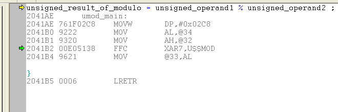 modulo operator