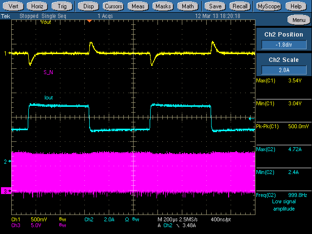 Tps54821 Vout Abnormal Waveform At Transient Test Power Management Forum Power Management 5687