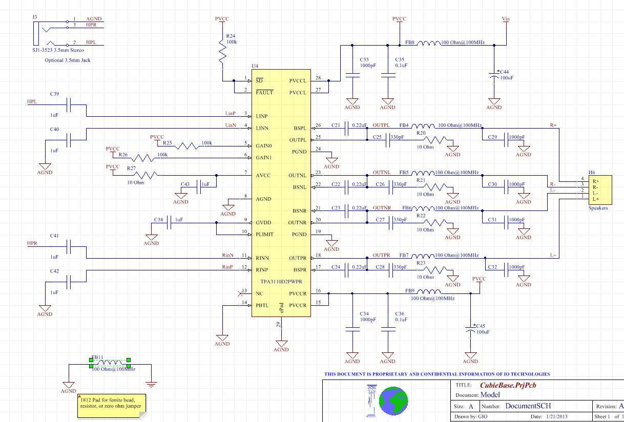 TPA3110D2 Removing Noise Help - Audio forum - Audio - TI E2E support forums