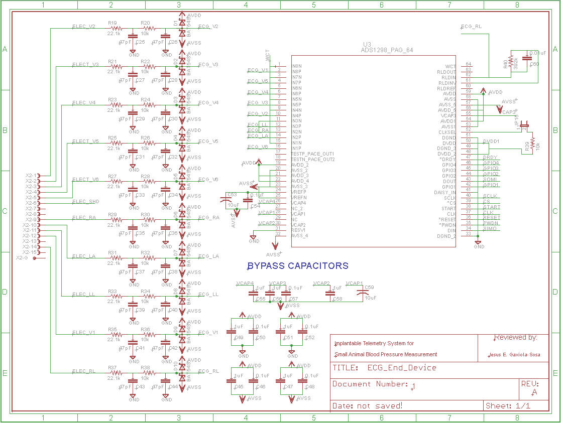 Feedback for Customized Board using ADS1298 for ECG - Data converters