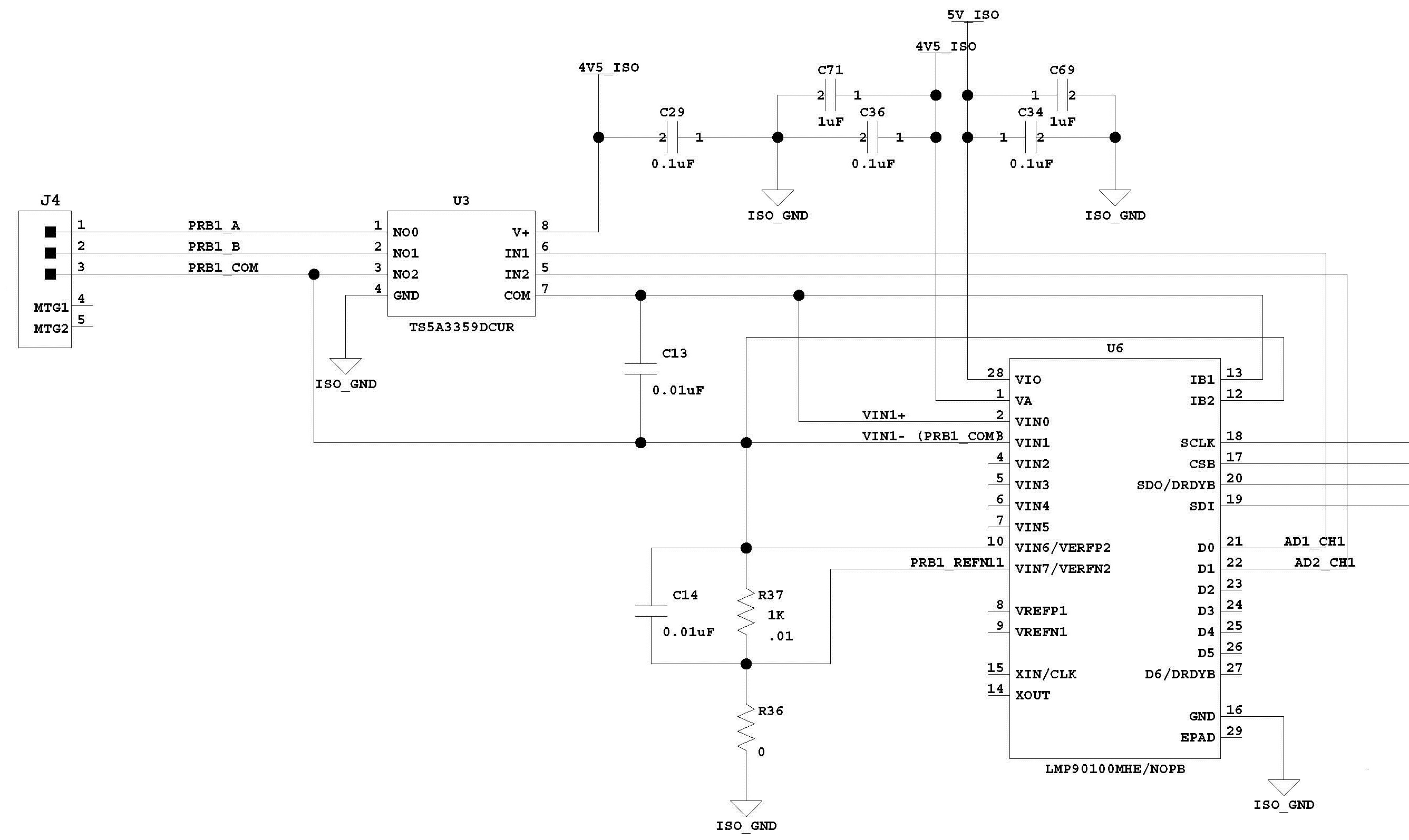 LMP90100 works with inverse CH0 but not correct polarity - Data