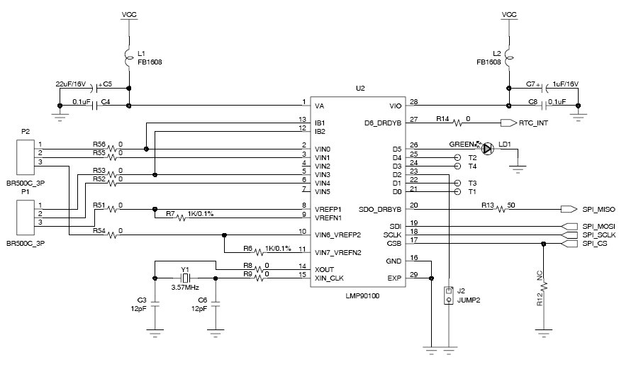 [Resolved] How do i connect two 3wire RTDs in a LMP90100 ? Data