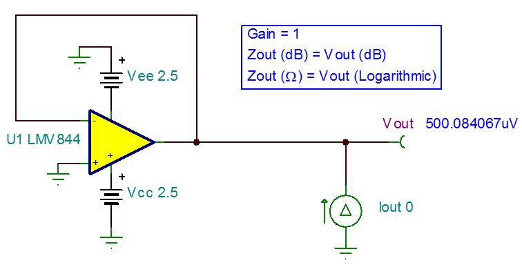 anal offset ac Spice dc