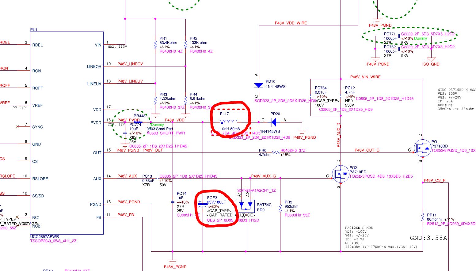 UCC2897A UCC2897A Power Up Failure PVDD Power Not Stable Power