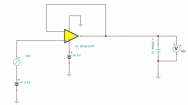 TINA Spice OPA2333p AC Specification Measurement Simulation