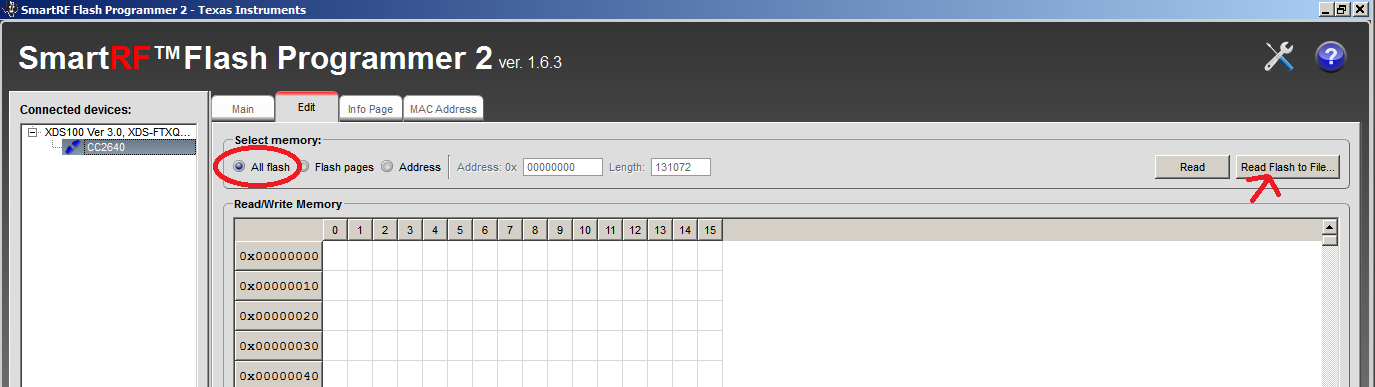 Initial Change Of Firmware For CC26xx SensorTag Hardware To OAD Enabled