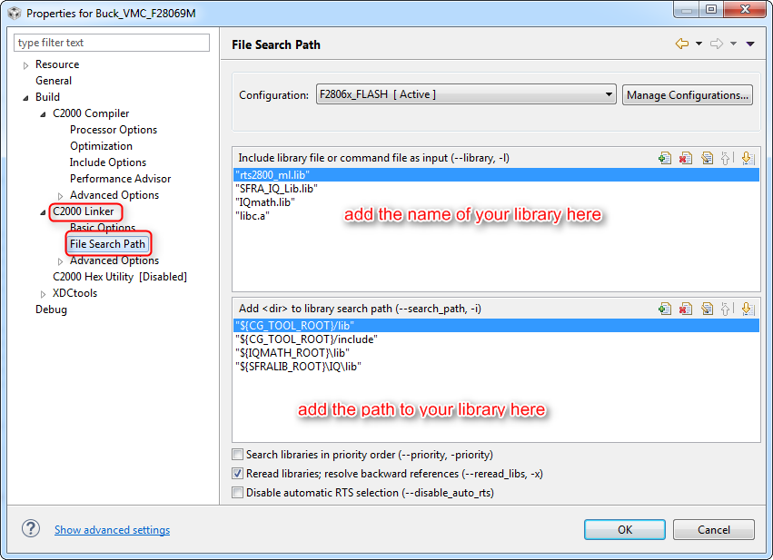 CCS Adding External Library Code Composer Studio Forum Code