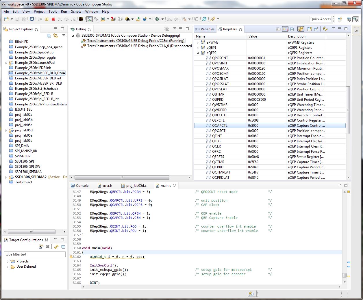 CCS LAUNCHXL F28069M Debugger View Register Refresh Code Composer