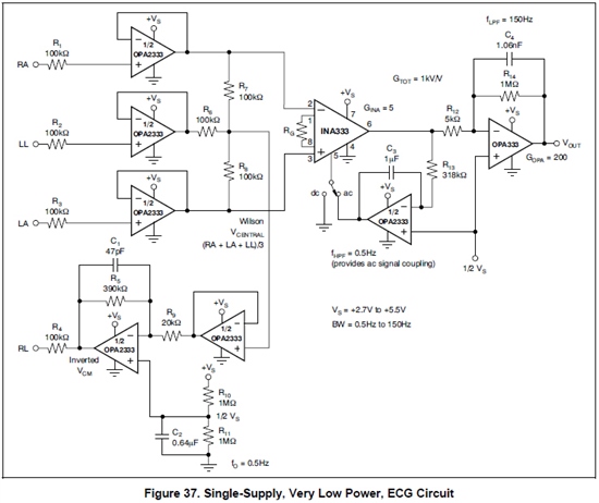 ecg circuit diagram