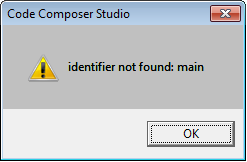 Identifier not found: main