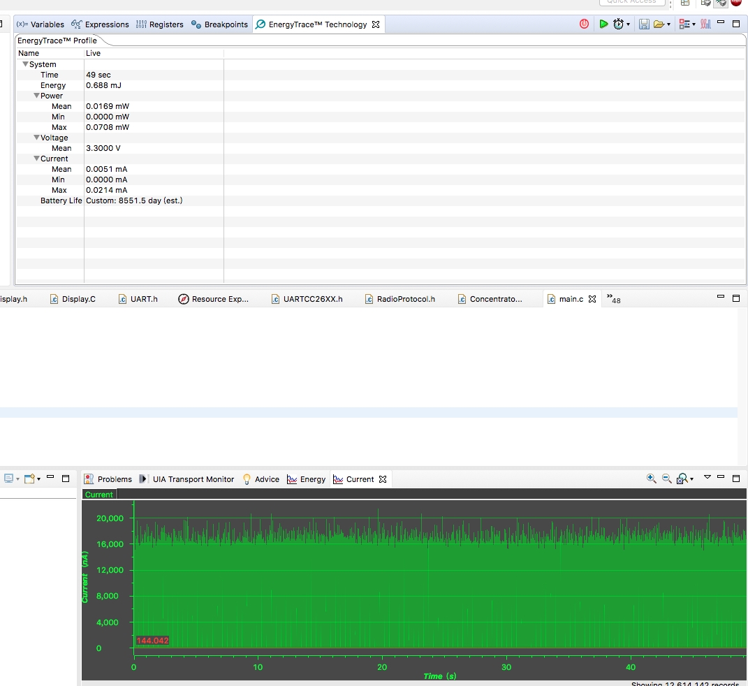 Launchxl Cc X R Energytrace On My Launchxl Cc X R Read About