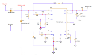 TPS2121 TPS2121RUXR VCOMP Mode Resistor Configuration Power