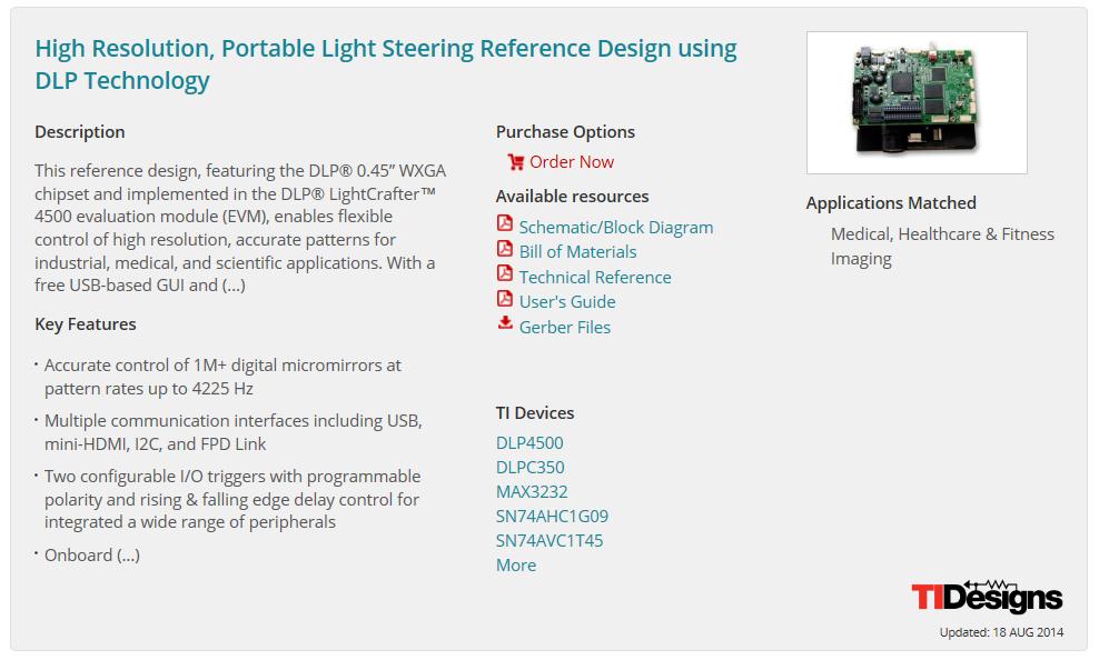 Looking for a reference design? Check out the updated TI Designs