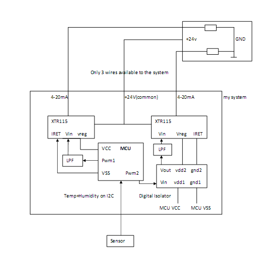 RE: two XTR116 with non isolated power supply - Amplifiers forum ...