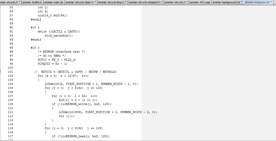 .lst fils MSP lowpower microcontroller forum MSP lowpower