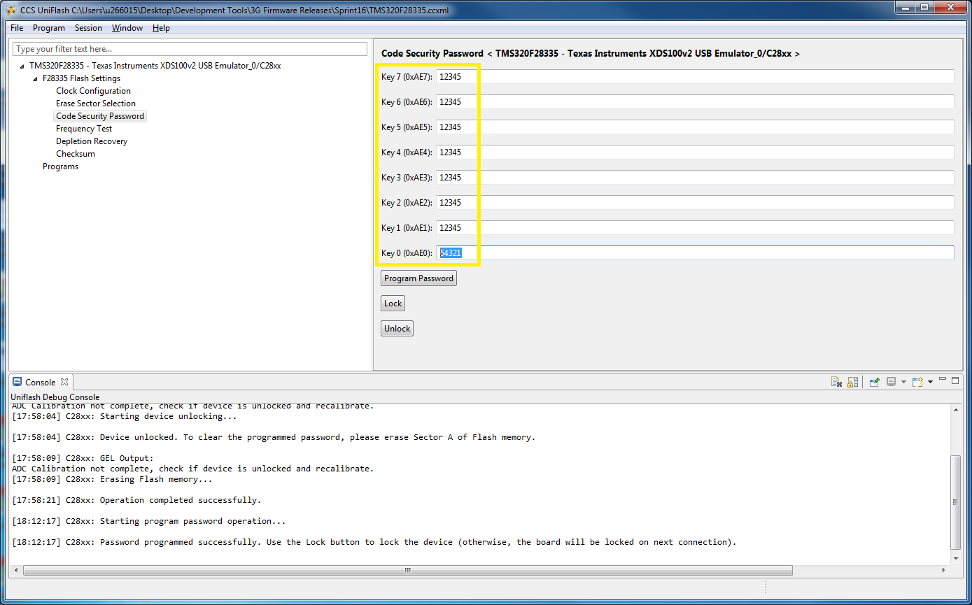 Tms320f28335: Code Security Module (csm) Will Not Unlock Via C Code 