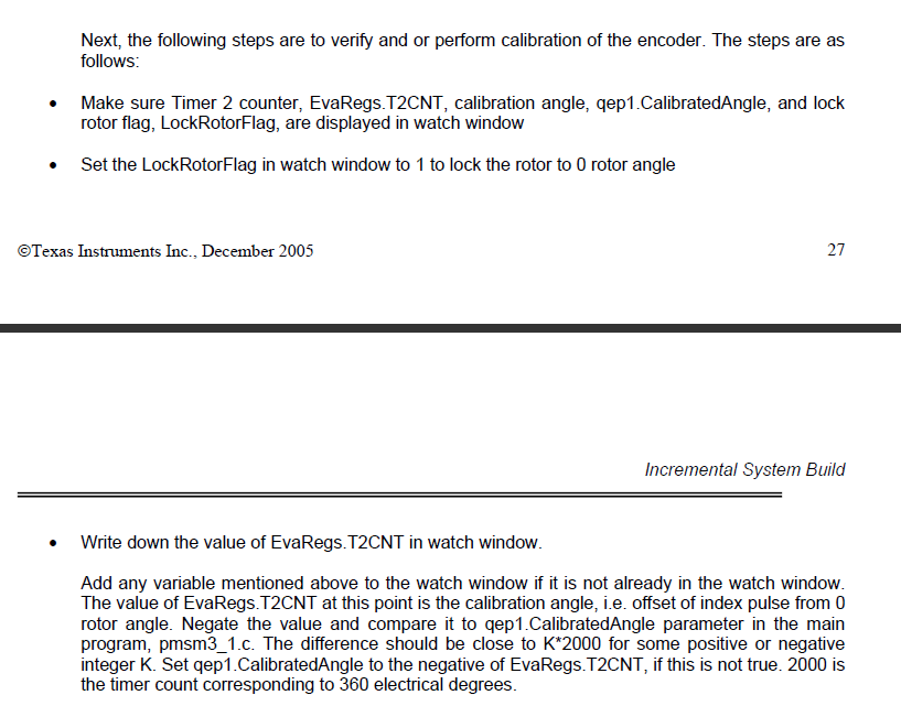 How to calculate calibration angle in PMSM3_1 C2000 microcontrollers