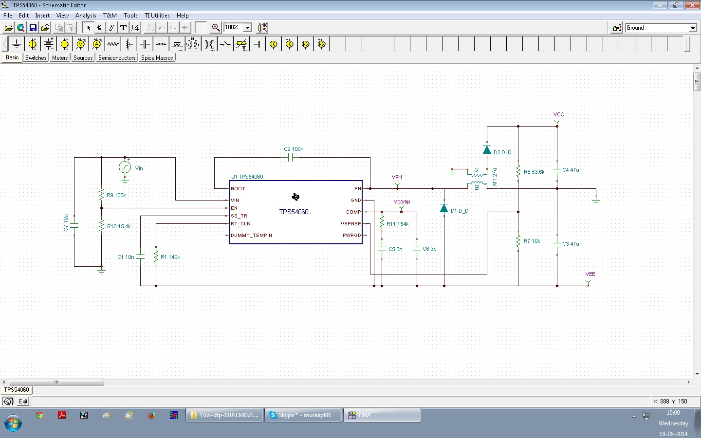 Designing of positive and negative voltage using TPS54060 - Power ...