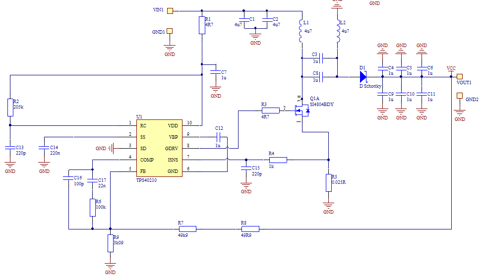 TPS40210; SEPIC; IN:5-30V; OUT: 12V/0.5A - Non-Isolated DC/DC Forum ...