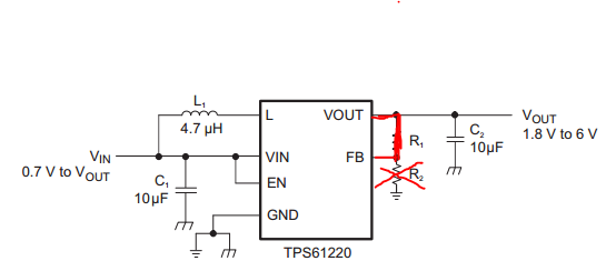 TPS6122 voltage drop issue - Power management forum - Power 