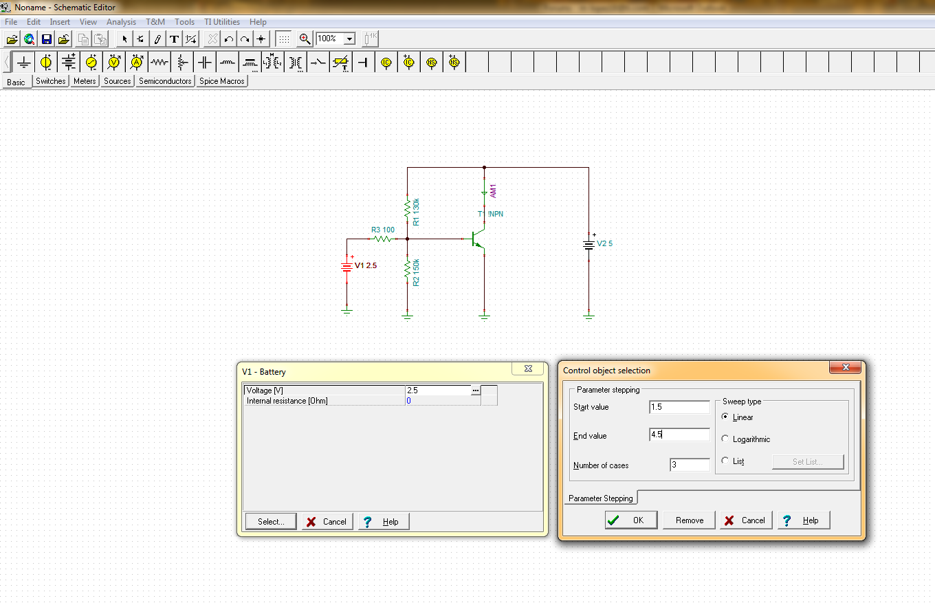 Sweep Options in TINA-TI Spice - Simulation, hardware & system design ...