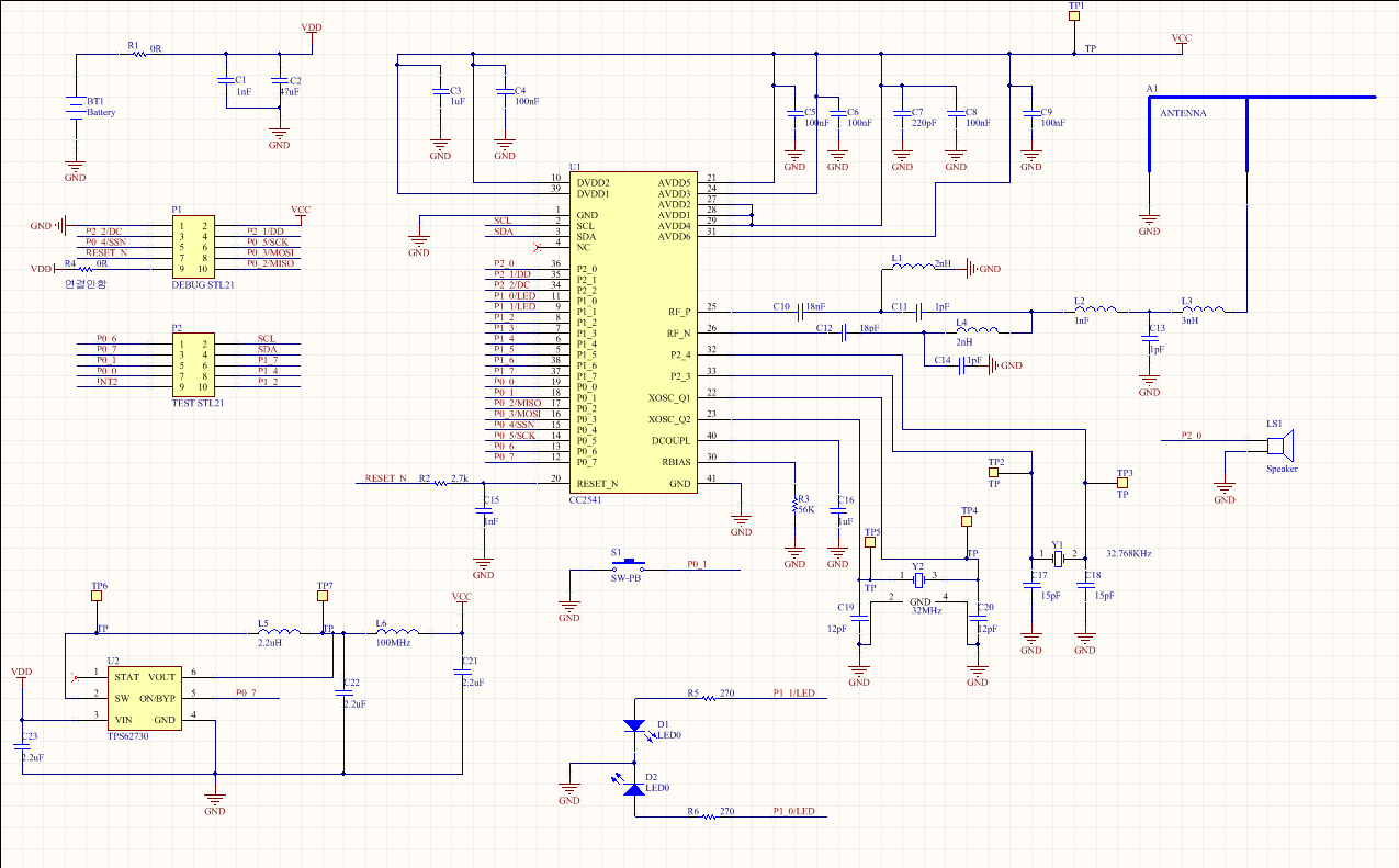 Cc2541 Schematic Review Bluetooth Forum Bluetooth®︎ Ti E2e Support Forums 2856