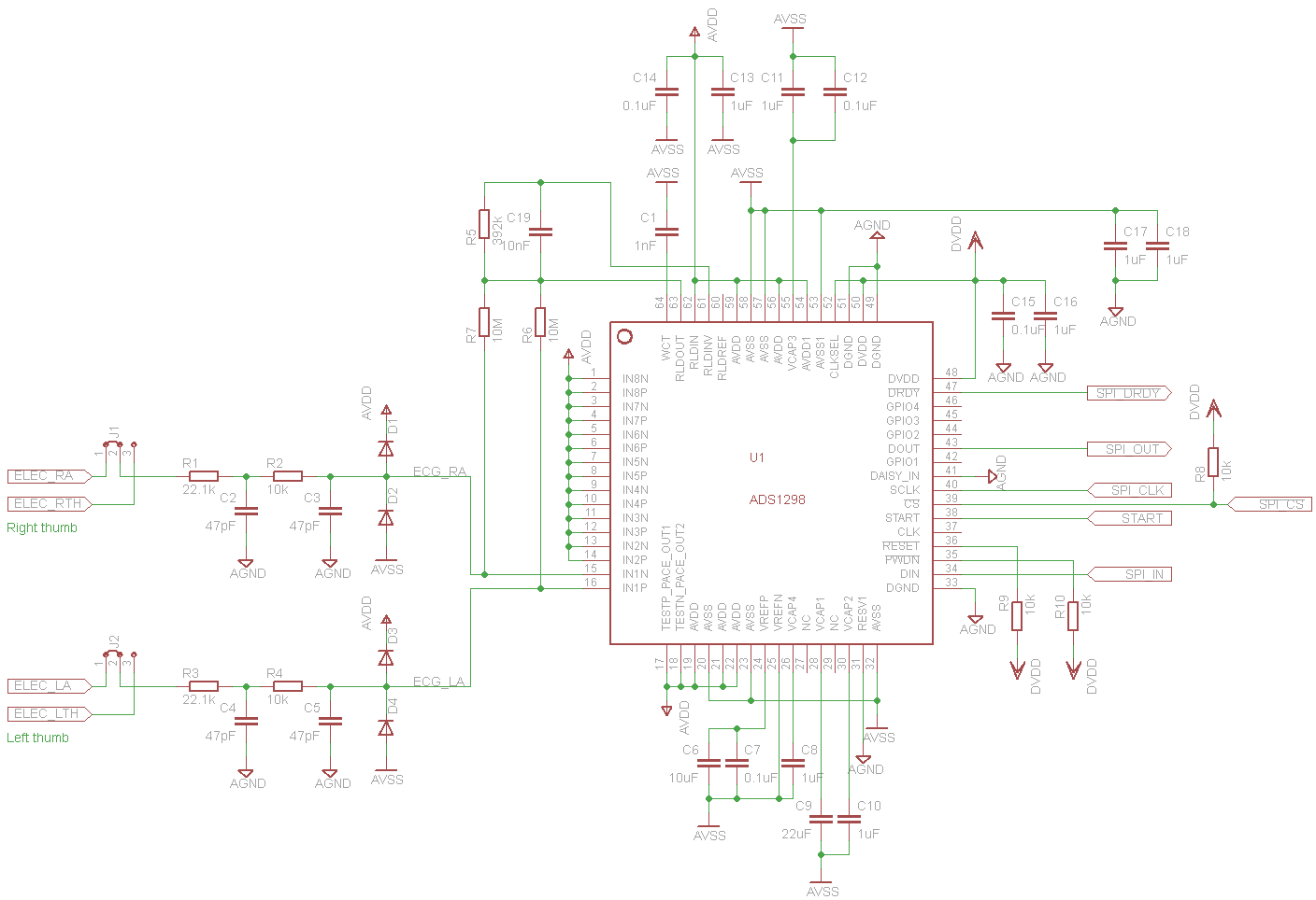 [Resolved] ADS1298 with single lead ECG - Data converters forum - Data ...