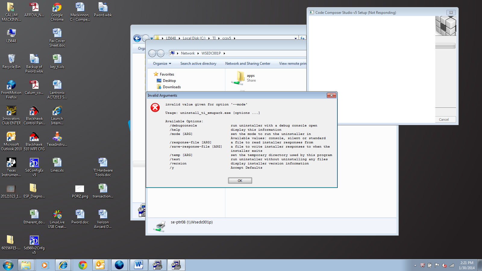ccs install errors - Code Composer Studio forum - Code Composer Studio ...