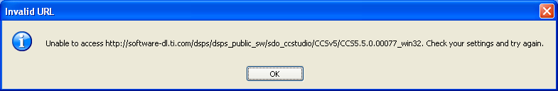 ccs_setup_ 5.5.0.00077 XP Installation Error Code Composer Studio for ...