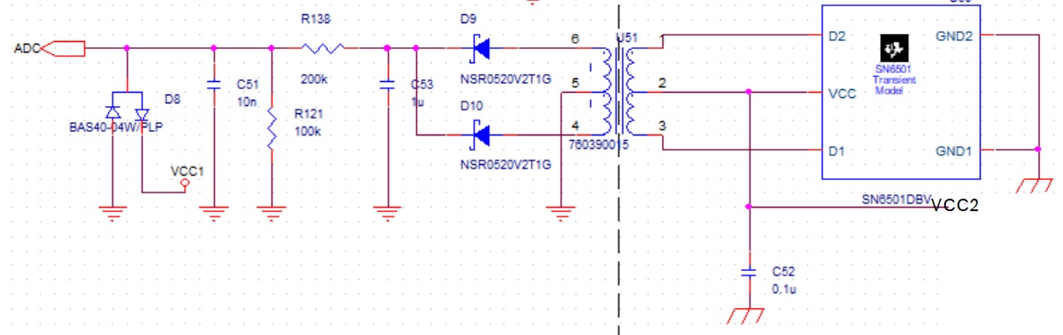 SN6501: Can I use SN6501+Transformer for analog value isolation ...