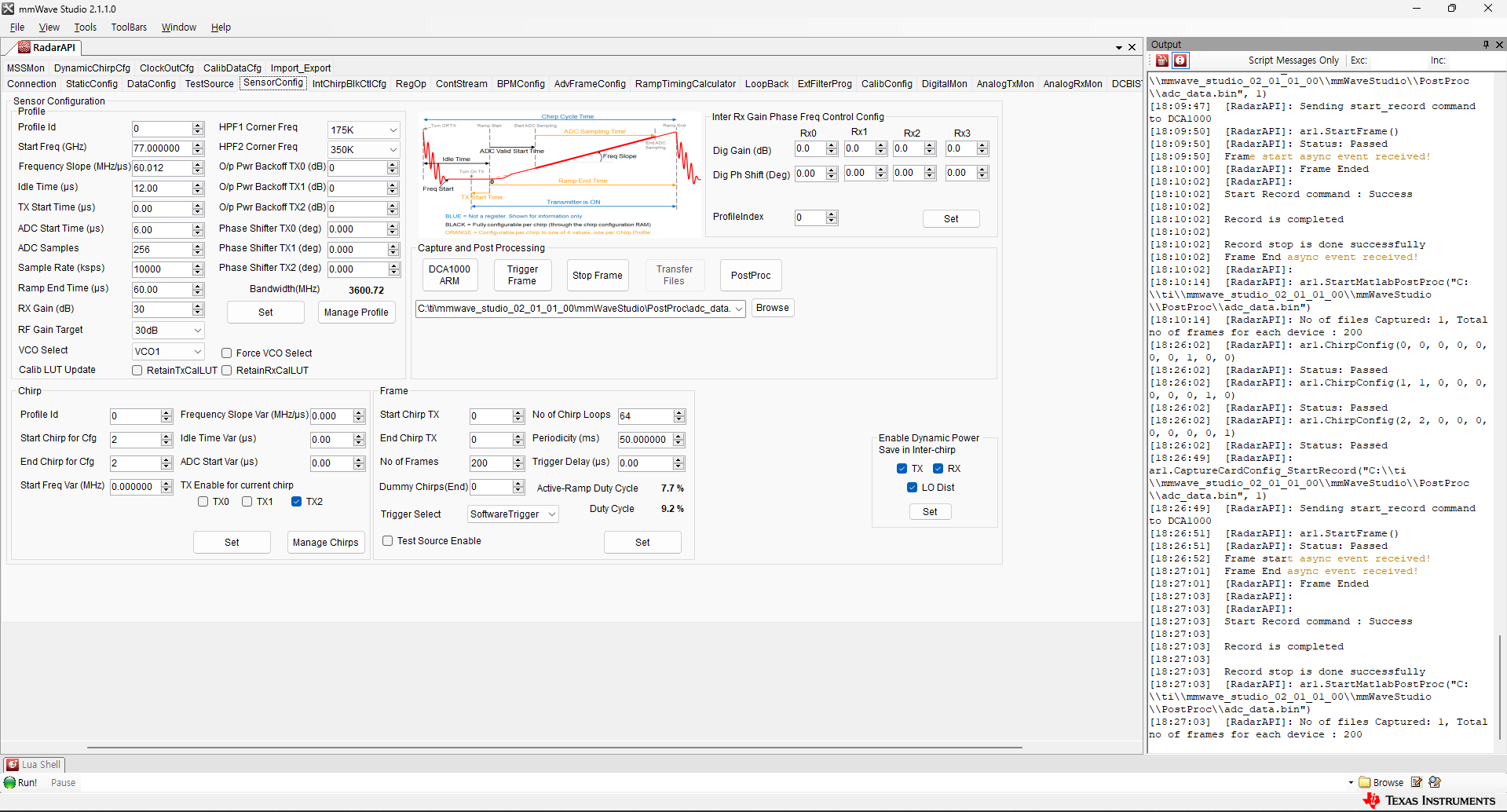 IWR1843BOOST: Row count mismatch in ADC raw data analysis + question on ...