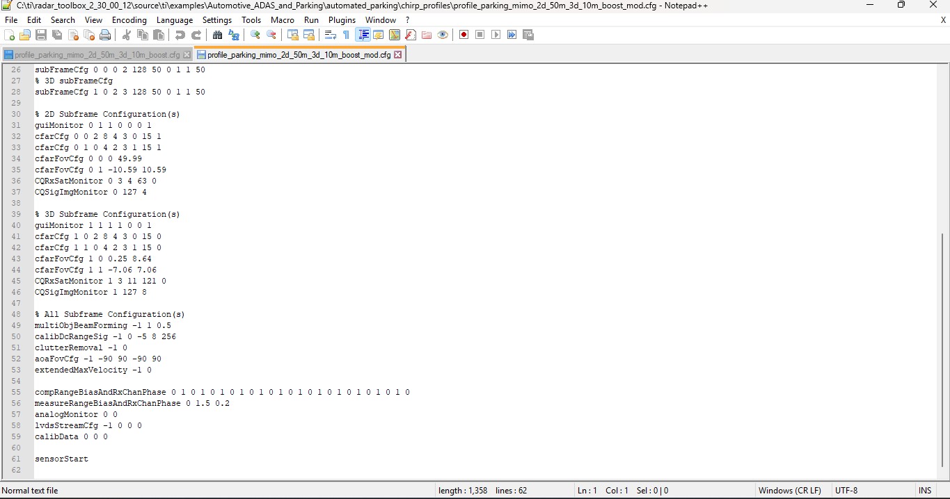 AWR6843ISK: unable to visualize 