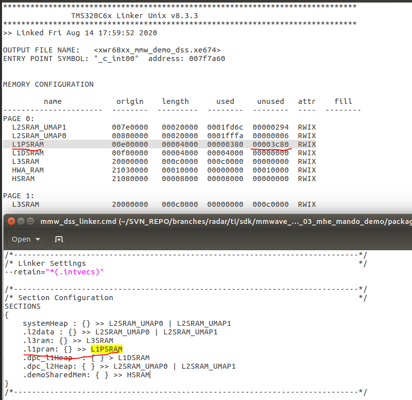 IWR6843ISK: Memory map - Sensors forum - Sensors - TI E2E support forums