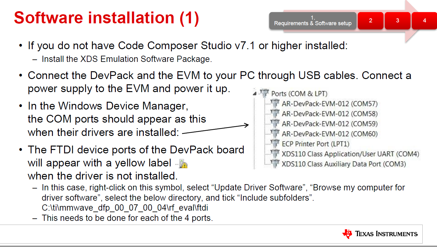 for ikke at nævne Han fællesskab MMWAVE-DEVPACK: FTDI Drivers not installing - Sensors forum - Sensors - TI  E2E support forums