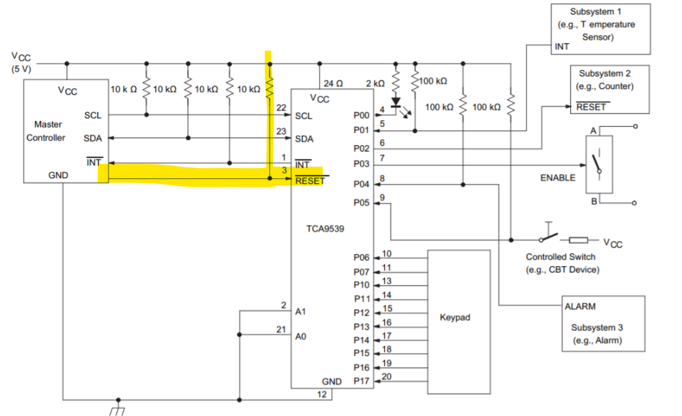 TCA9539: MSP430 controls TCA9539 RESET - Interface forum - Interface ...