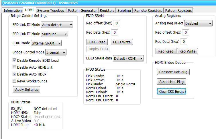 DS90UH949-Q1: Analog Launch pad manual - Interface forum - Interface ...