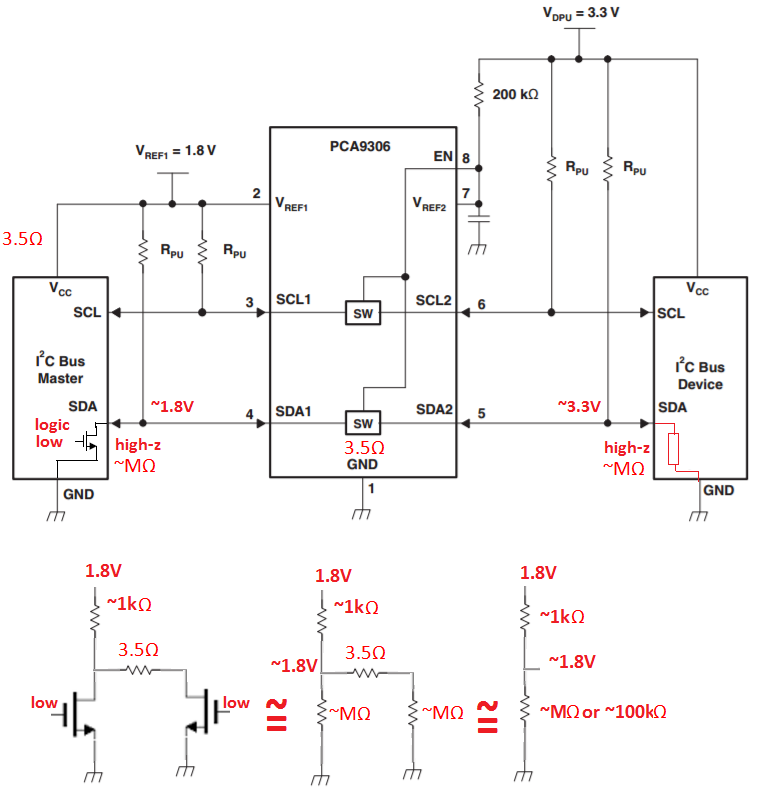 PCA9306: Level shift - Interface forum - Interface - TI E2E support forums