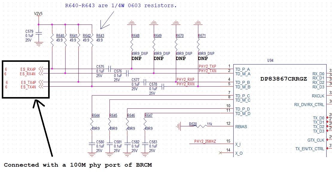 DP83867CR: Connect DP83867 with another PHY directly. - Interface forum -  Interface - TI E2E support forums