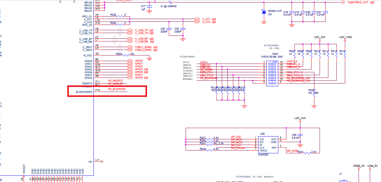 Follow TIDA-00630 Type-C Dock reference design, but 2nd layer TUSB8041 ...