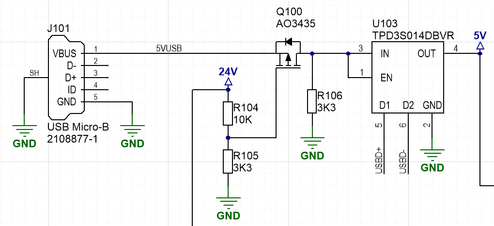 TPD3S014: USB used as secondary 5V power source with kill switch ...