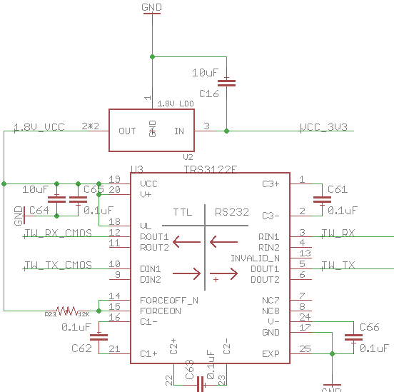 TRS3122E: DOUT not to spec - Interface forum - Interface - TI E2E ...