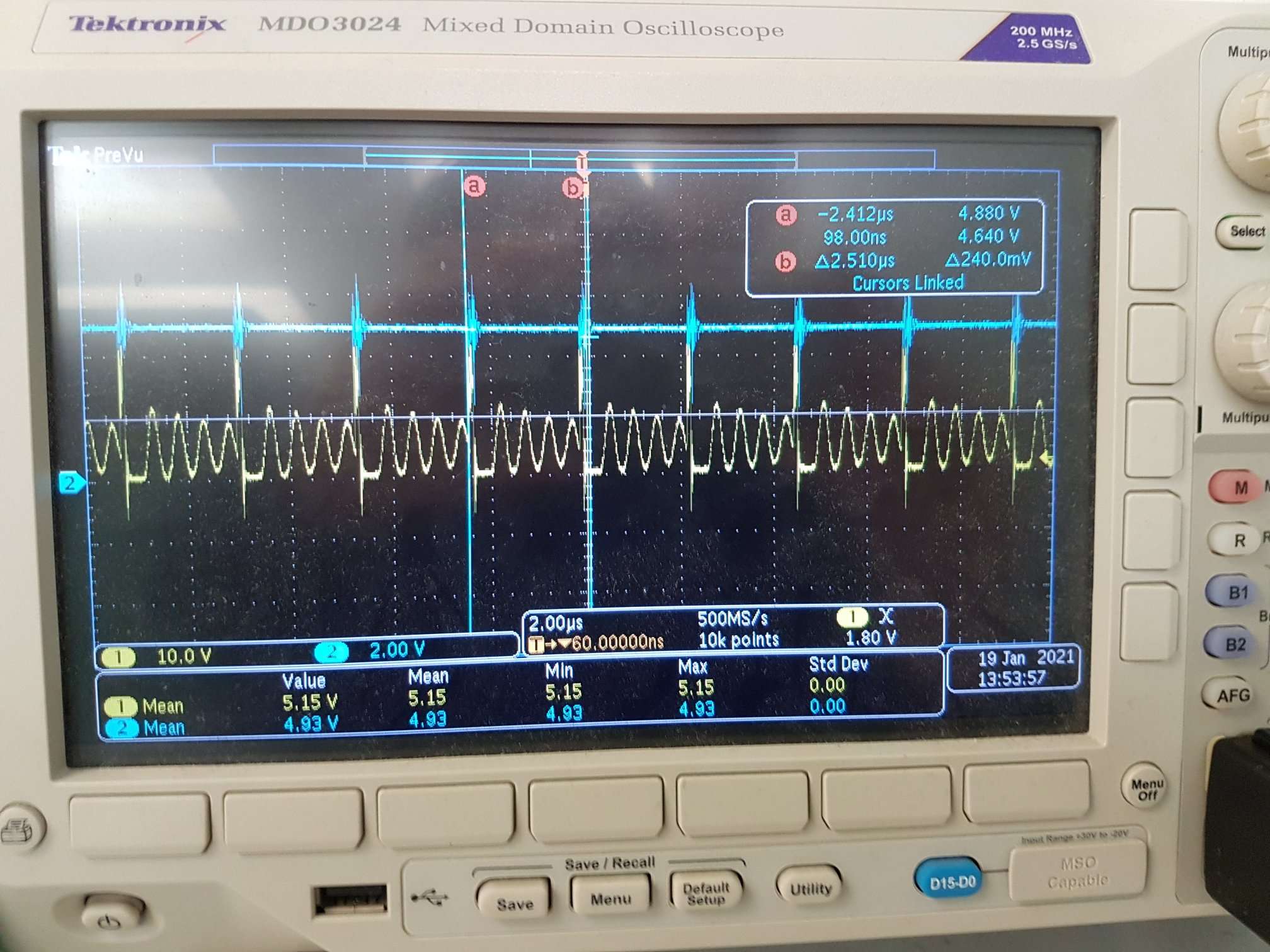 TPS25831-Q1: Unusual output - Interface forum - Interface - TI E2E 