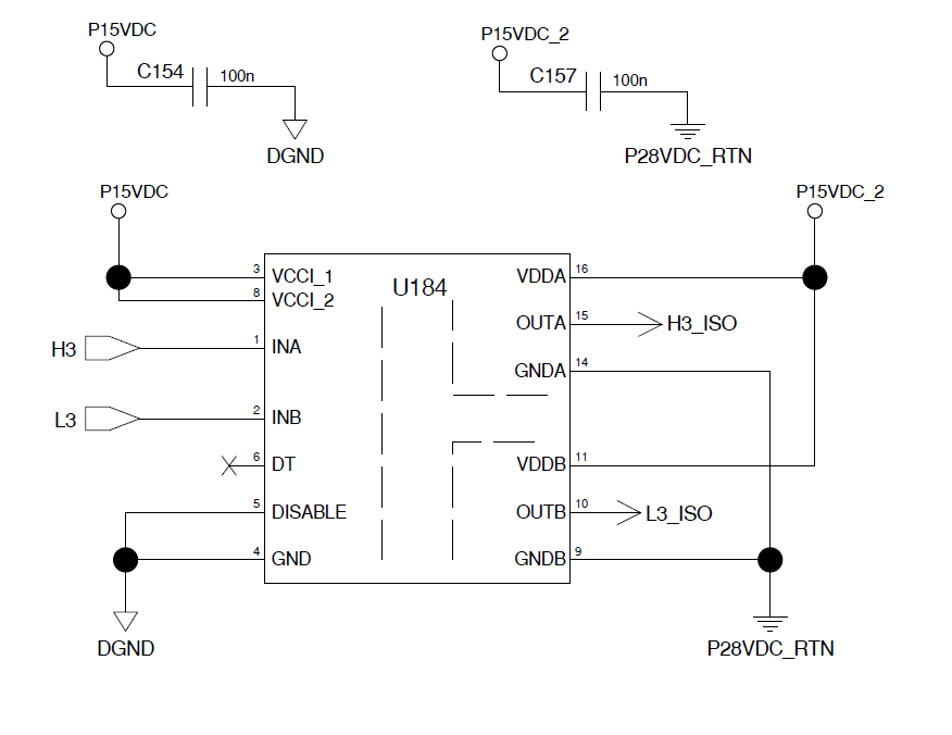 UCC21520: Input managing with AND logic gates SN74LVC2G08 - Interface ...