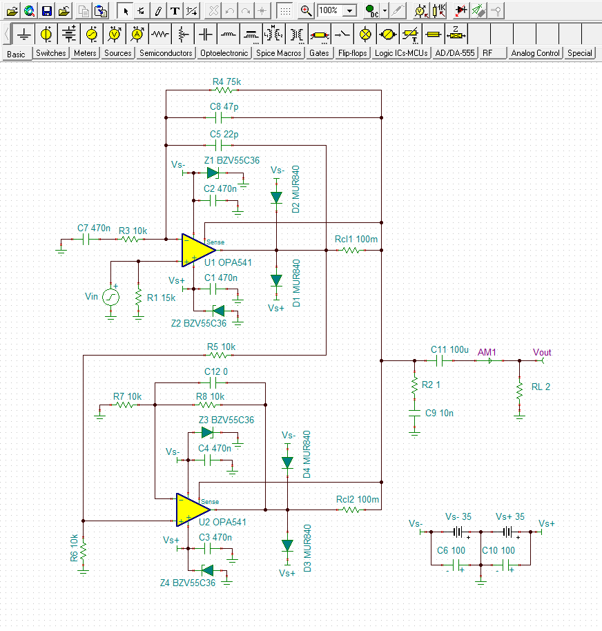 OPA541: Paralleled Operation for the OPA541 - Amplifiers forum ...