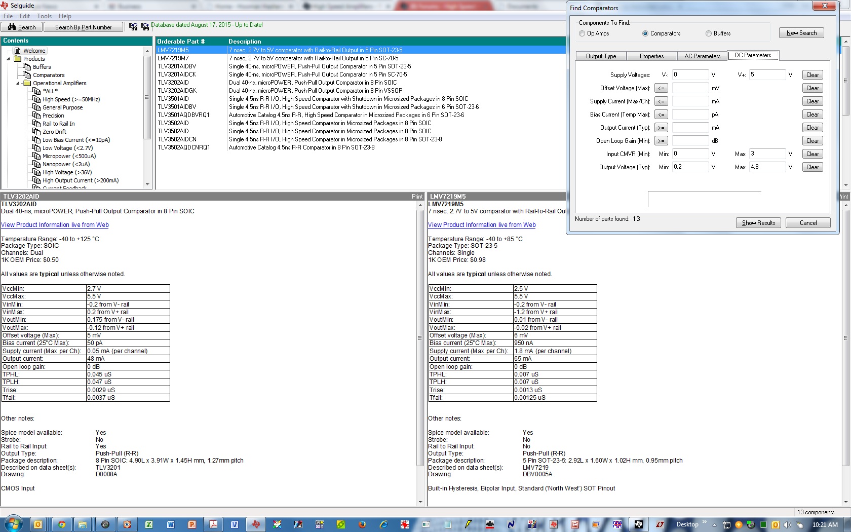 Trying to find a fast comparator for a 1st order sigma delta modulator ...