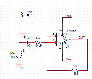 OPA855: Assuring stability in a second stage amp using opa855 ...