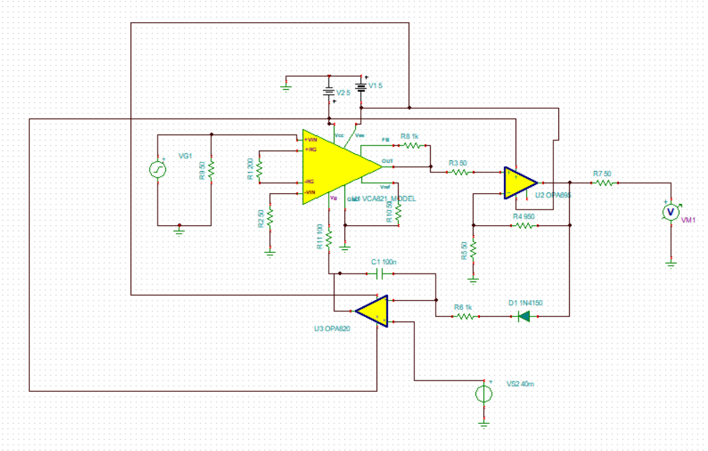 VCA821: VCA AGC Circuit - Amplifiers forum - Amplifiers - TI E2E ...
