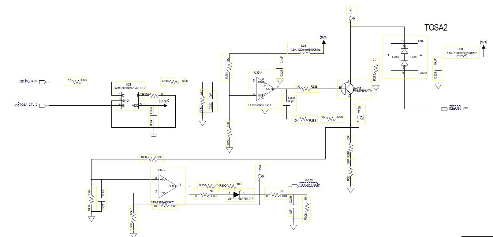 OPA2376: Raising edge ringing when switching from open loop mode to ...